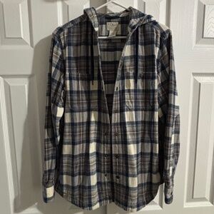 L.L. Bean Hooded Flannel
